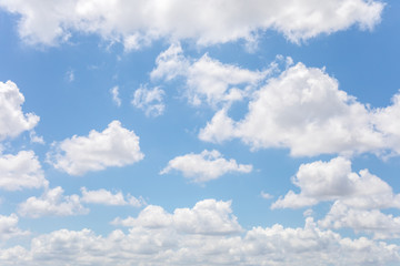Naklejka na ściany i meble Blue sky and clouds for background usage.