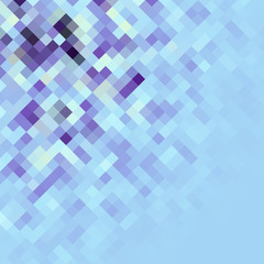 Blue abstract pattern in low poly style.