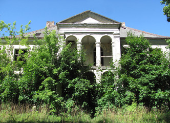Naklejka premium Abandoned building, Clergy house