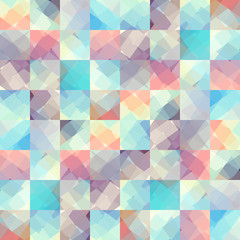 Fototapeta premium Seamless background. Abstract geometric pattern in lowpoly style.