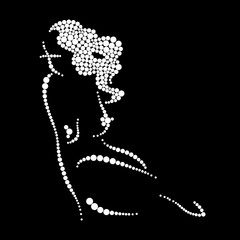 Silhouette of a girl