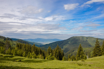 Fototapeta na wymiar Landscape in the mountains of romania