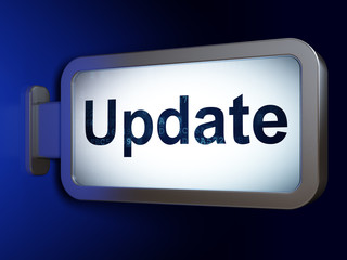 Web development concept: Update on billboard background