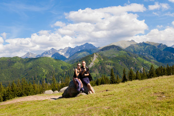 Tourists in Tatry Rusinowa Polana © sitriel