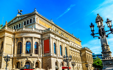 The original opera house in Frankfurt is now the Alte Oper (Old Opera), a concert hall and former...