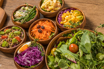 野菜サラダ　 Various vegetable salads