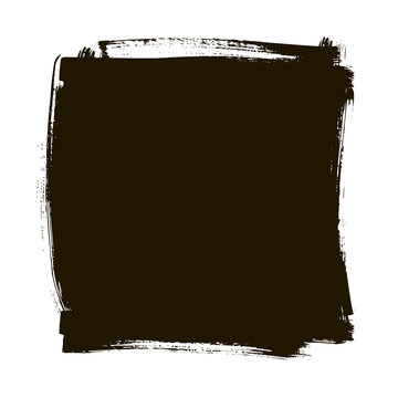 Spot ink grunge square banner