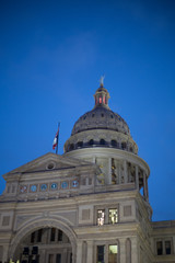 Fototapeta na wymiar Looking up at the State Capitol in Austin