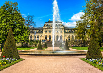 Castle Garden in front of Orangery in historical Fulda, Germany