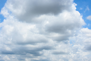 Blue sky background with cloud strom