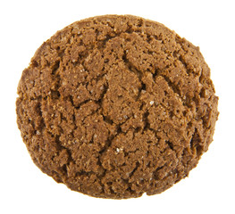 Oatmeal cookies isolated on the white background