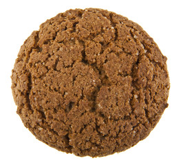 Oatmeal cookies isolated on white background