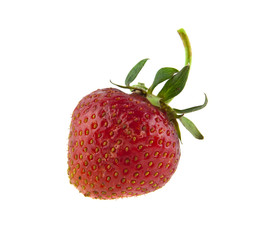 strawberry isolated on white background closeup