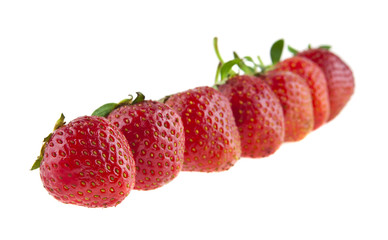 strawberry isolated on white background closeup