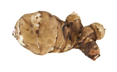 Jerusalem artichoke isolated on white background