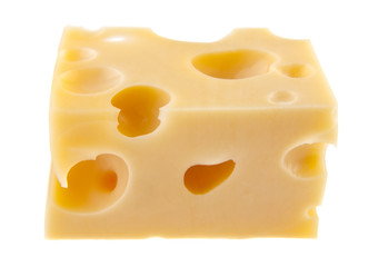 Cheese isolated on white background