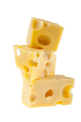 Cheese isolated on white background