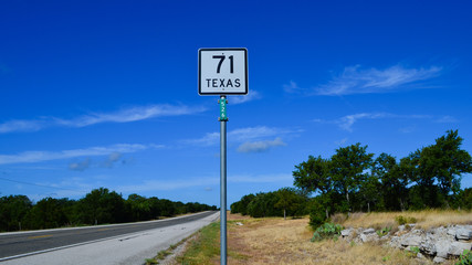 Texas State Highway road sign