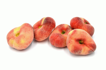 peach on white background