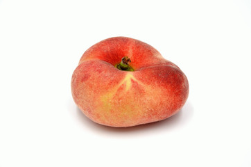 peach on white background