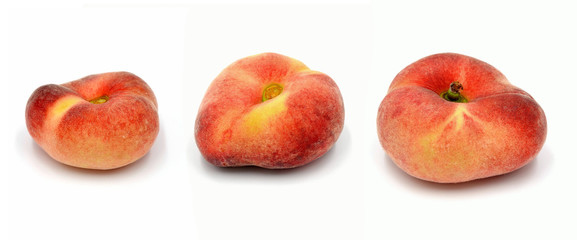 peach on white background