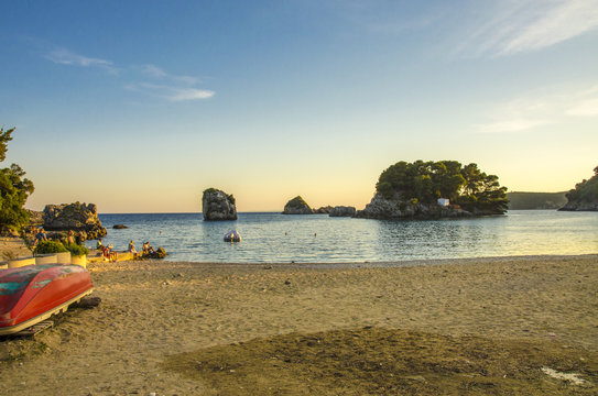 City Beach in Parga, Preveza, Greece