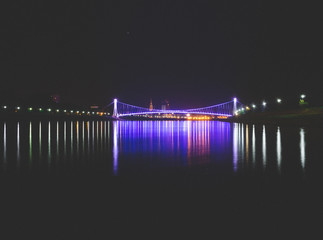  The old bridge shines with new lighting