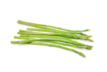 Asparagus isolated on the white background