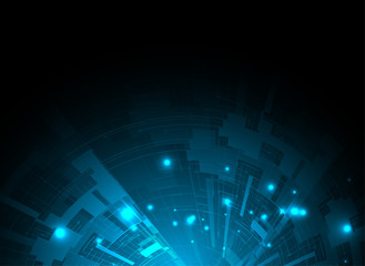 Neural network concept. Connected cells with links. High technology process. Abstract background