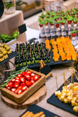 Spanish tapas bar with many delicious food appetizer.