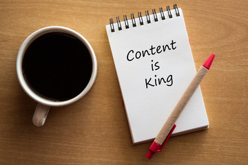 Content is king conceptual 