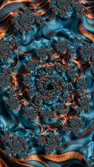 Abstract textured swirl pattern