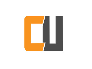 CU Initial Logo for your startup venture