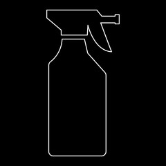 Household chemicals   the white path icon .