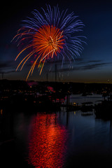 Fototapeta premium Poulsbo Harbor Fireworks 0397