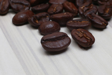  The Roasted coffee beans image closeup