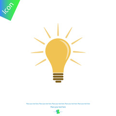 Light bulb vector icon