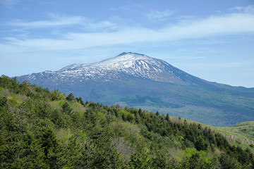 Naklejka premium Etna Mount Z Nebrodi Park, Sycylia
