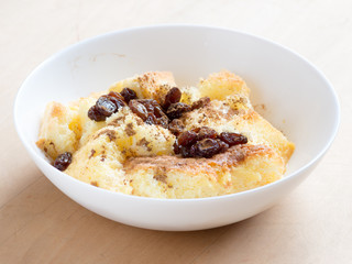 Homemade bread pudding