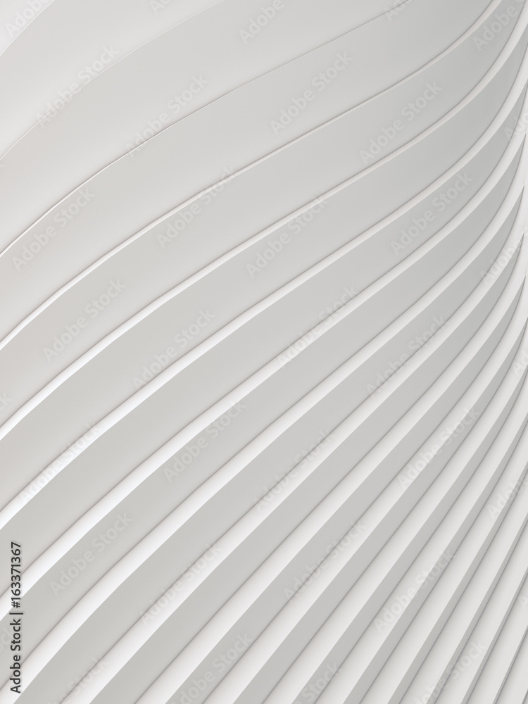 Poster Wave band abstract background surface 3d rendering