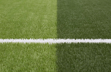 Obraz premium Lines on football field