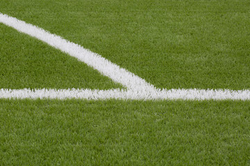 Obraz premium Lines on football field