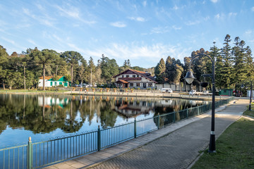 Joaquina Rita Bier Square and Lake - Gramado, Rio Grande do Sul, Brazil