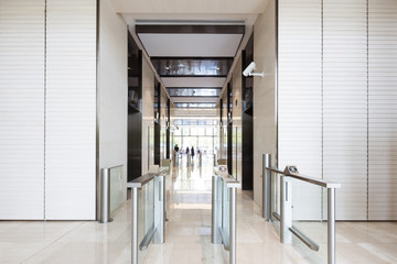 interior of modern hall with smart entry