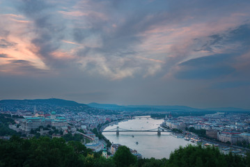 Obraz premium The Beautiful Capital City of Budapest in Hungary