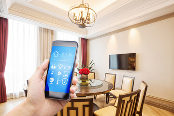 mobile phone in smart home