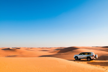 Fototapeta na wymiar Desert trip, desert safari