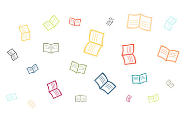 Viele bunte Bücher