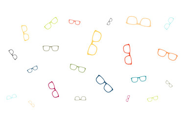 Viele bunte Brillen