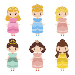 Collection of beautiful princesses